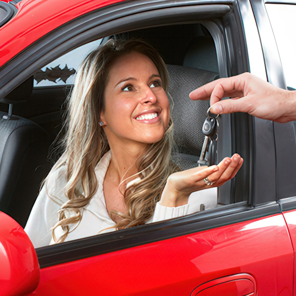 Car Repair Pickup by Happy Customer